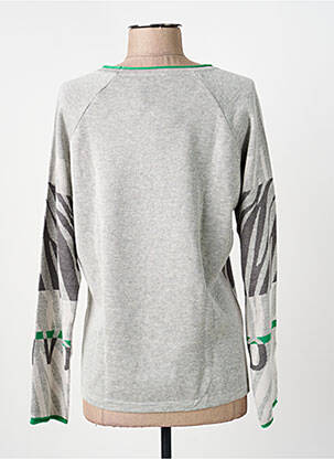 Pull tissage chiné manches longues gris RABE femme