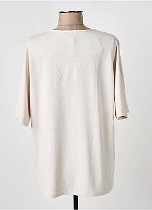 Top stretch manches courtes beige THOMAS RABE femme