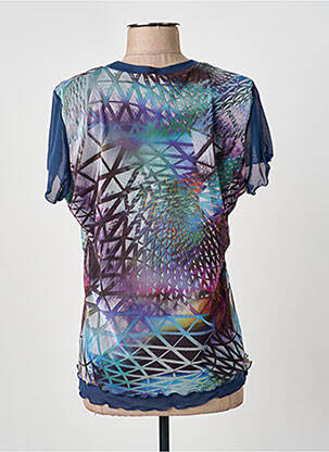 Top stretch manches courtes bleu GUY DUBOUIS femme