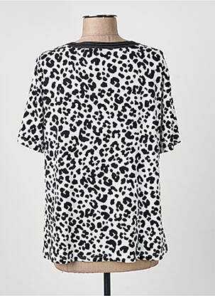 Top tissage jersey manches courtes noir FRANK WALDER femme