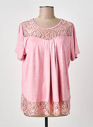 Top manches courtes manches courtes rose NAYAT femme