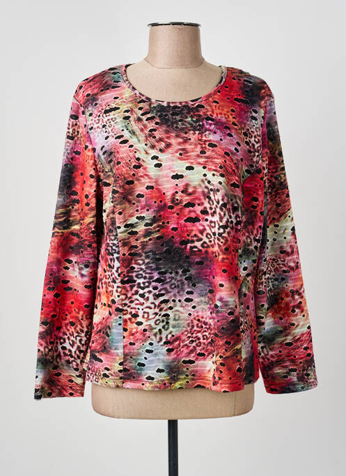 Top tissage jersey manches longues noir GUY DUBOUIS femme