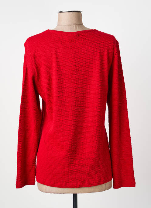 Top stretch manches longues rouge BARBARA LEBEK femme