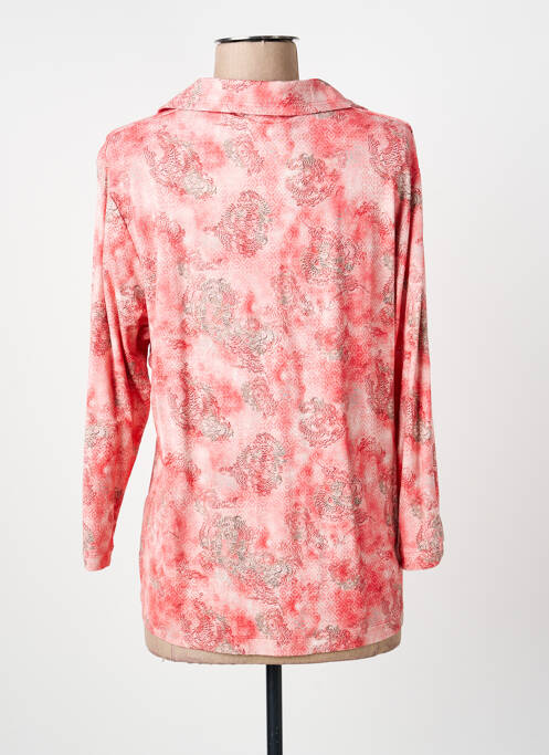 Blouse imprimé fantaisie manches longues rose RABE femme