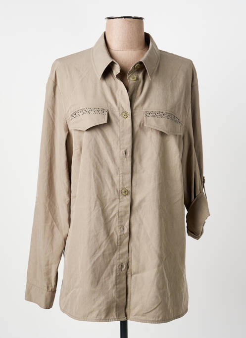 Chemisier coupe droite manches longues vert THOMAS RABE femme