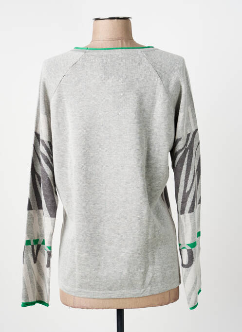 Pull tissage chiné manches longues gris RABE femme