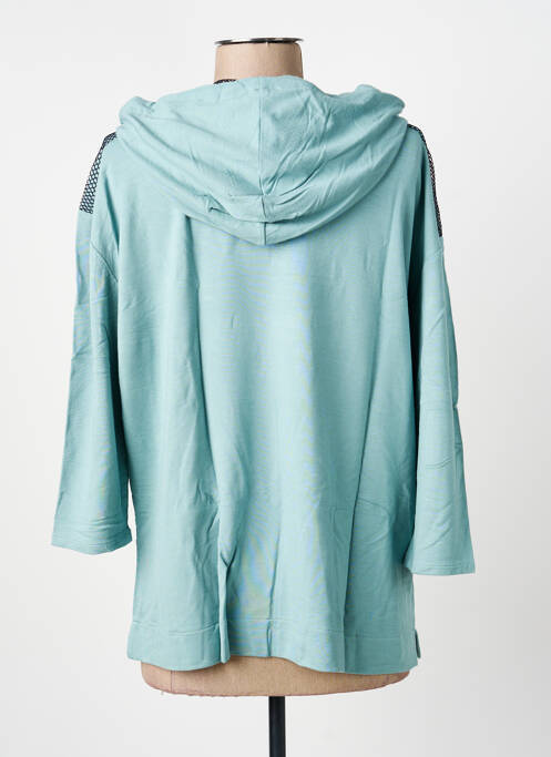 Sweat-shirt à capuche bleu BARBARA LEBEK femme