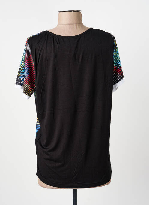 Top tissage jersey manches courtes noir GUY DUBOUIS femme