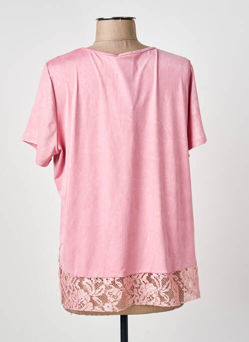 Top manches courtes manches courtes rose NAYAT femme