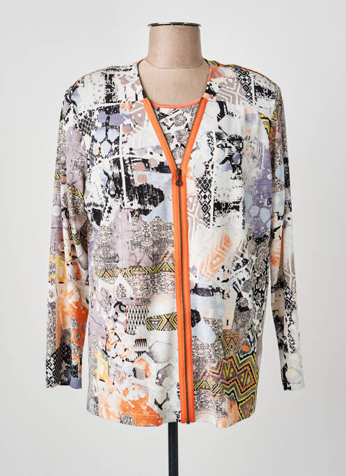 Veste casual col rond beige SAN FRANCISCO femme