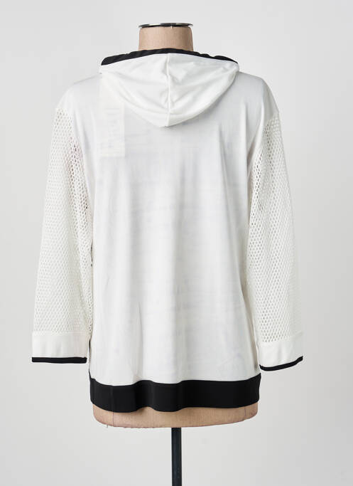 Veste casual col rond blanc ANANKE femme