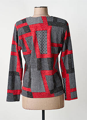 Pull coupe cintrée manches longues rouge GUY DUBOUIS femme
