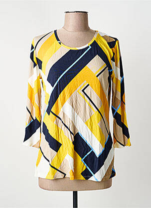 T-shirt manches 3/4 manches 3/4 jaune BETTY BARCLAY femme
