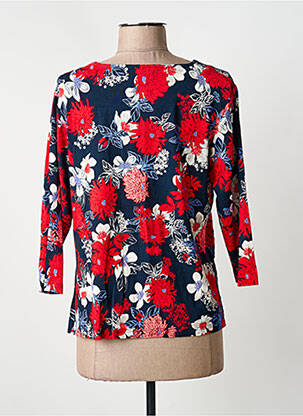 T-shirt manches 3/4 manches 3/4 rouge FRANK WALDER femme