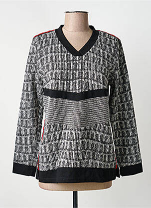 Pull coupe cintrée manches longues noir MERI & ESCA femme