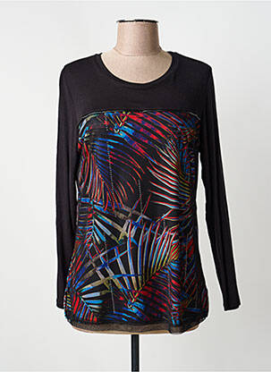 T-shirt manches longues manches longues noir GUY DUBOUIS femme