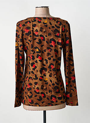 T-shirt manches longues manches longues marron BARBARA LEBEK femme