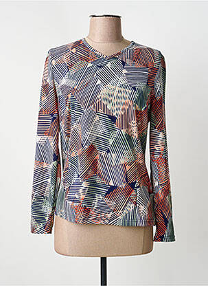 T-shirt manches longues manches longues bleu GUY DUBOUIS femme
