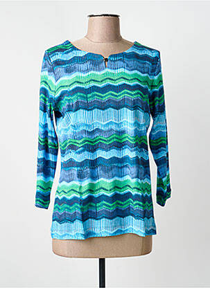 T-shirt manches 3/4 manches 3/4 bleu RABE femme