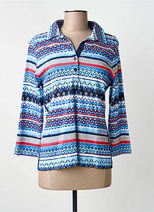 Polo manches 3/4 manches 3/4 bleu RABE femme