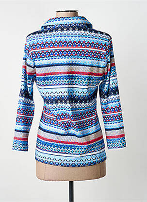 Polo manches 3/4 manches 3/4 bleu RABE femme