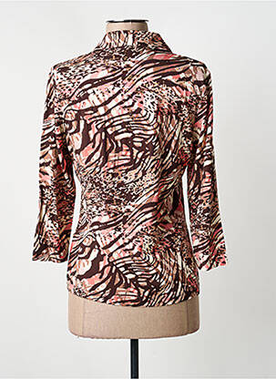 Polo manches 3/4 manches 3/4 marron BARBARA LEBEK femme