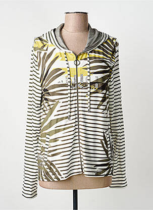 Gilet manches longues vert FRANK WALDER femme