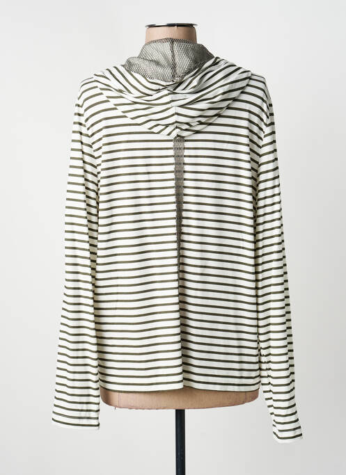 Gilet manches longues stretch vert FRANK WALDER femme