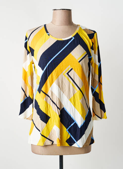 T-shirt stretch manches 3/4 jaune BETTY BARCLAY femme