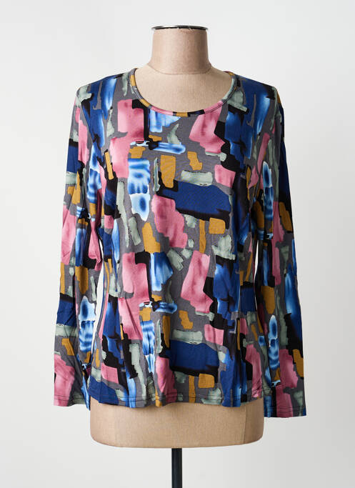 T-shirt manches longues manches longues bleu GUY DUBOUIS femme