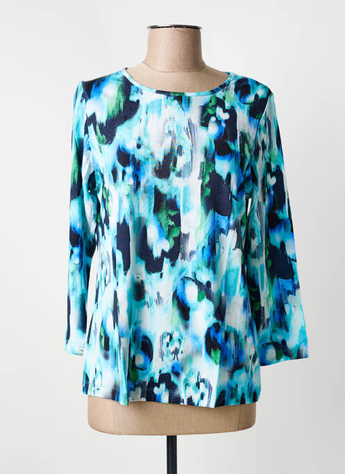 T-shirt stretch manches 3/4 bleu RABE femme