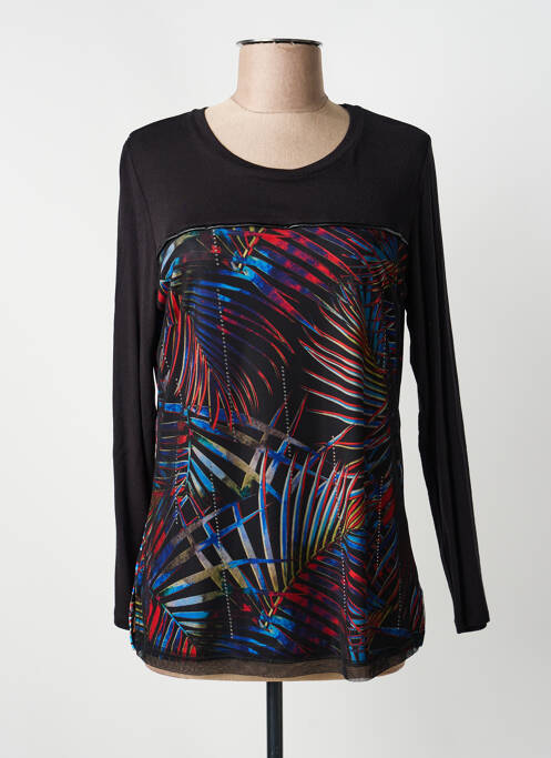 T-shirt manches longues manches longues noir GUY DUBOUIS femme