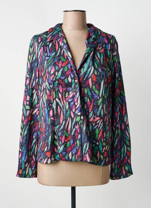 Chemisier coupe cintrée manches longues gris GUY DUBOUIS femme