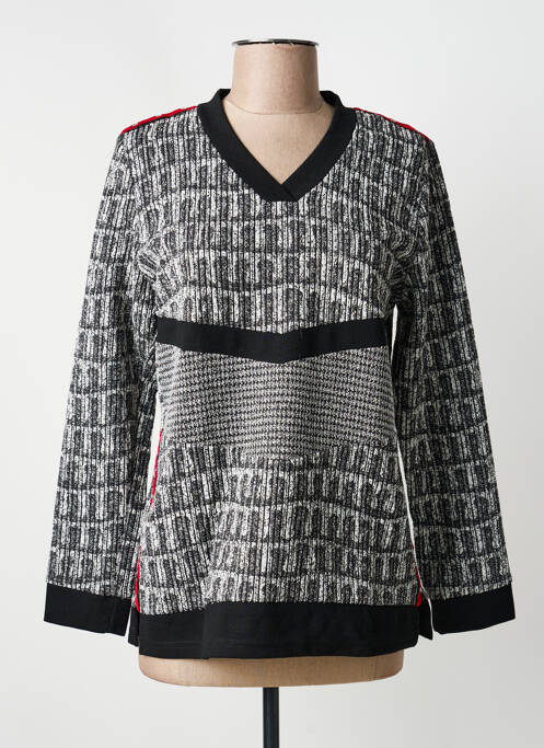 Pull coupe cintrée manches longues noir MERI & ESCA femme