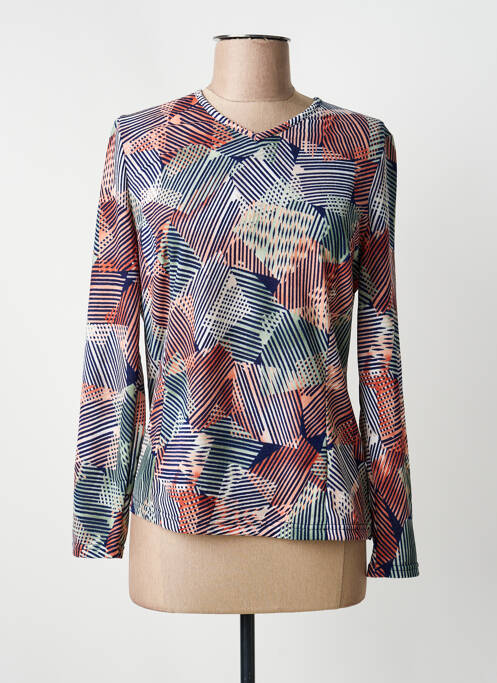 T-shirt bleu GUY DUBOUIS femme