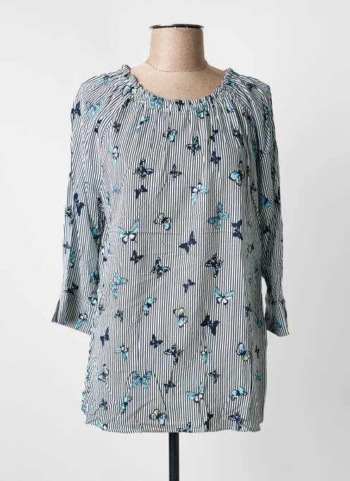 Tunique manches longues bleu FRANK WALDER femme