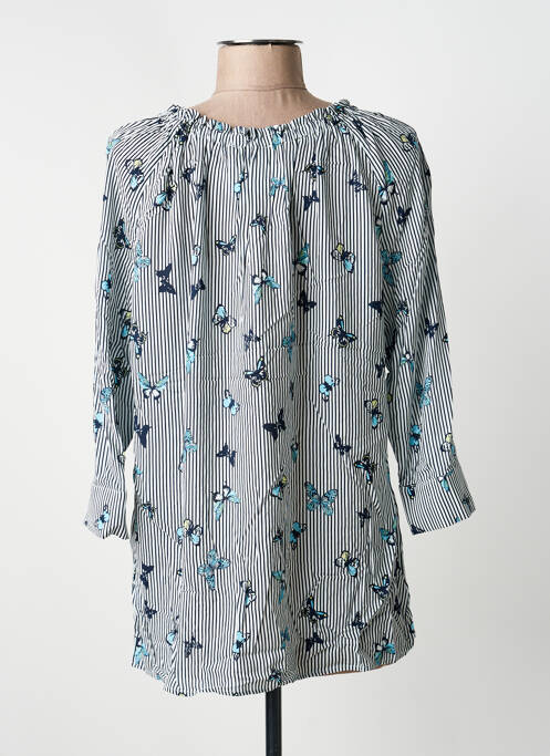 Tunique manches longues bleu FRANK WALDER femme