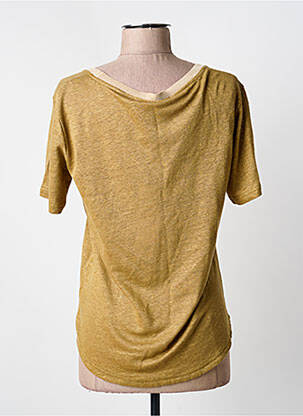T-shirt sérigraphie floquée manches courtes vert ANANKE femme