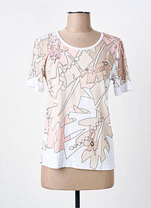 T-shirt imprimé fantaisie manches courtes beige ANANKE femme