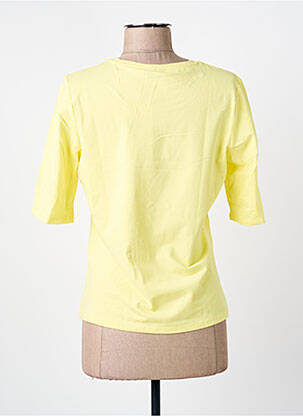 T-shirt stretch manches courtes jaune BARBARA LEBEK femme