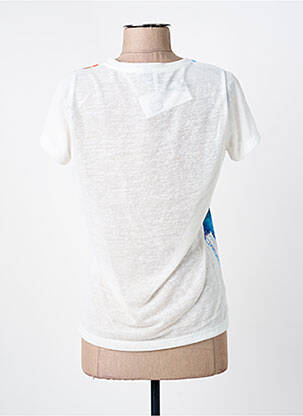 T-shirt imprimé fantaisie manches courtes blanc GUY DUBOUIS femme