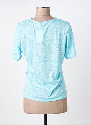 T-shirt imprimé fantaisie manches courtes bleu BARBARA LEBEK femme