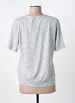 T-shirt imprimé fantaisie manches courtes gris FRANK WALDER femme