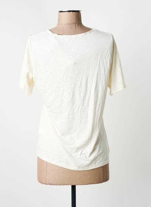 T-shirt stretch manches courtes beige TELMAIL femme