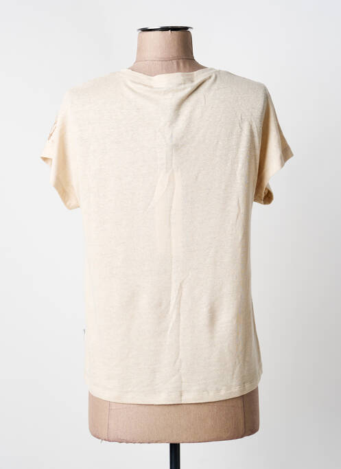 T-shirt imprimé fantaisie manches courtes beige ANANKE femme