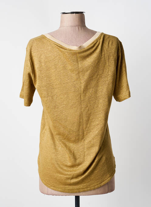 T-shirt sérigraphie floquée manches courtes vert ANANKE femme