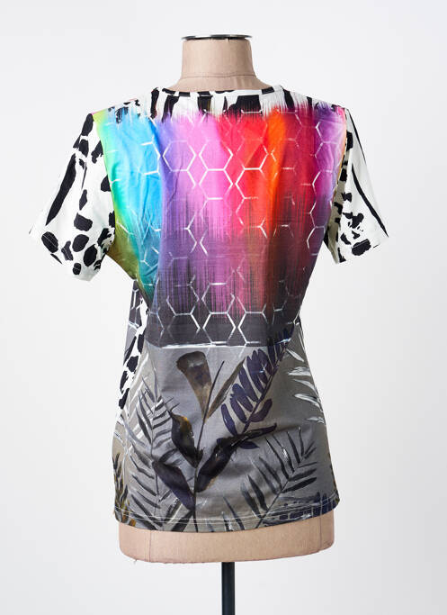 T-shirt imprimé fantaisie manches courtes noir MERI & ESCA femme