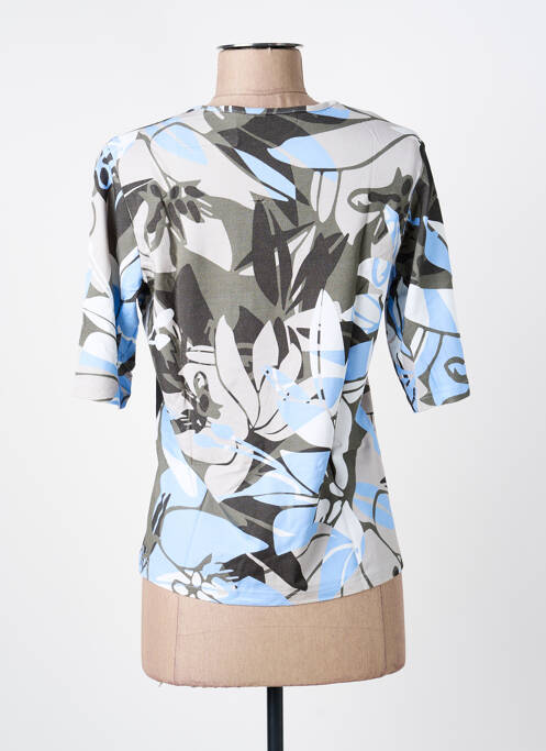 T-shirt imprimé fantaisie manches courtes bleu FRANK WALDER femme