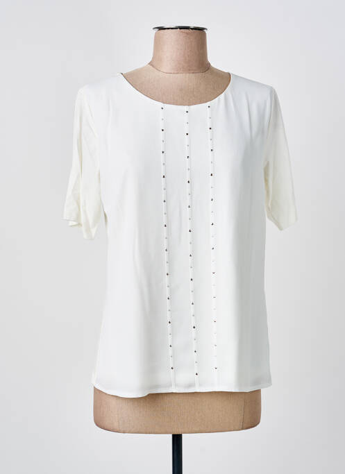 T-shirt blanc FRANK WALDER femme