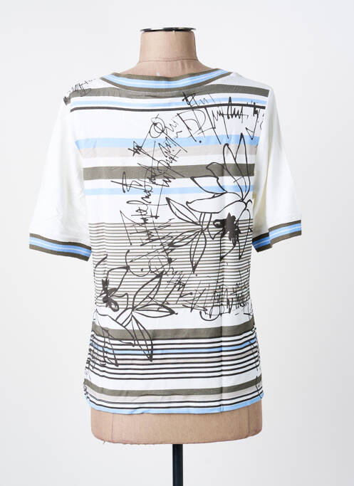 T-shirt blanc FRANK WALDER femme